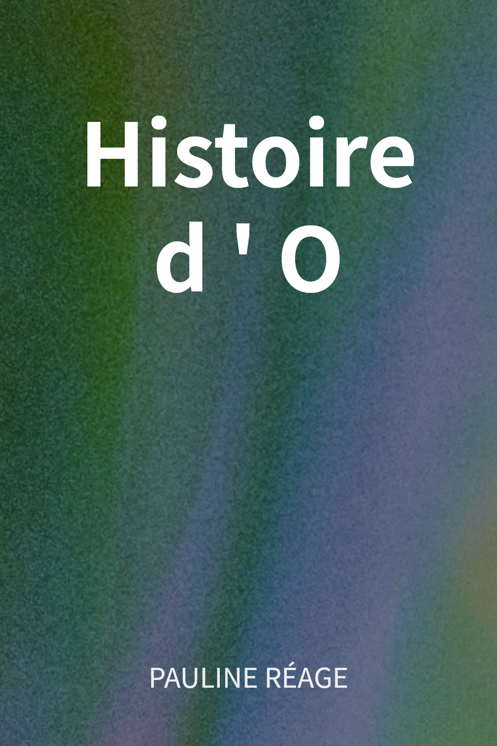 Histoire d'O cover