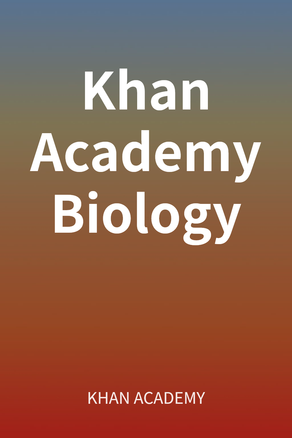 Khan Academy Biology cover