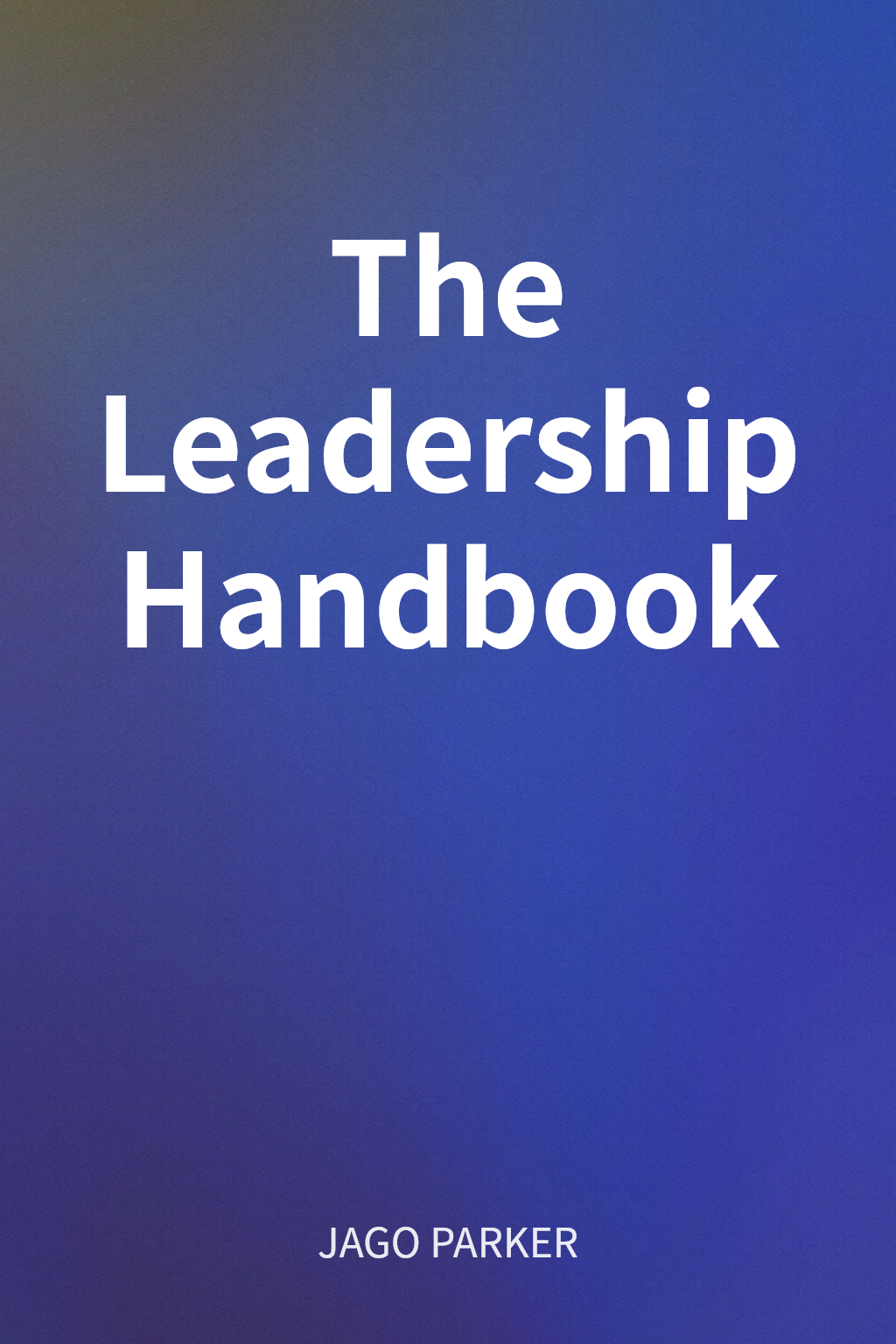 The Leadership Handbook cover