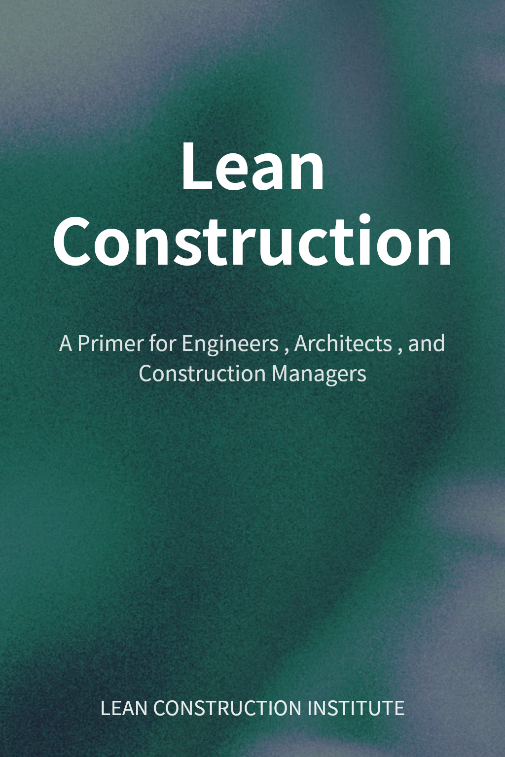 Lean Construction cover