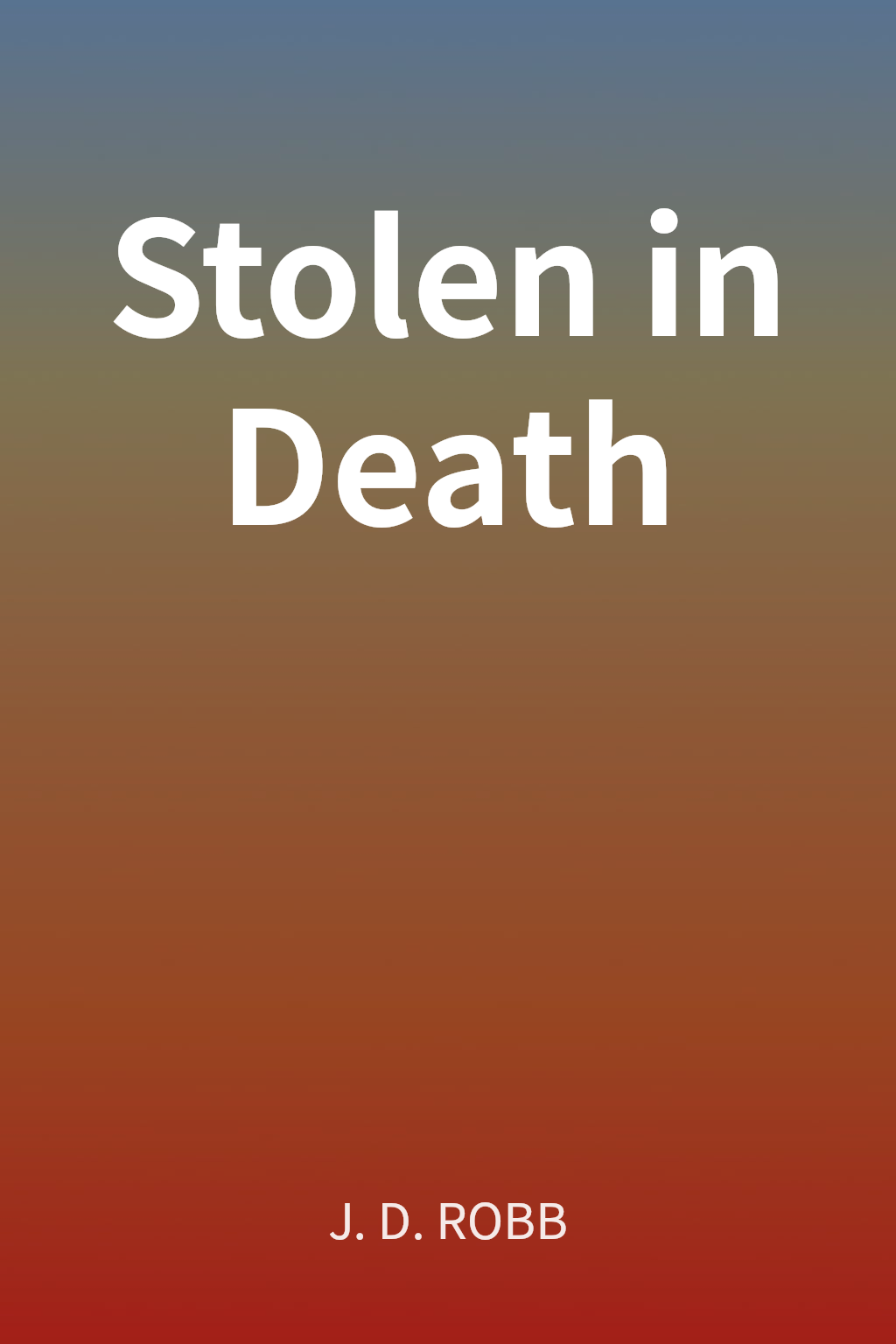 Stolen in Death cover