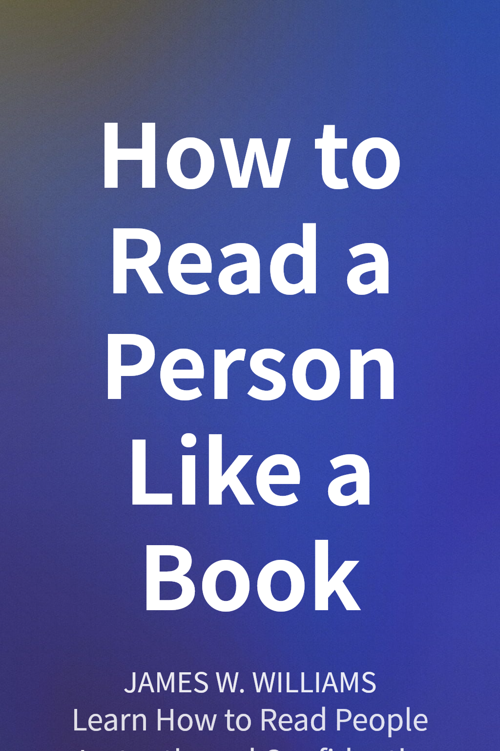 How to Read a Person Like a Book cover