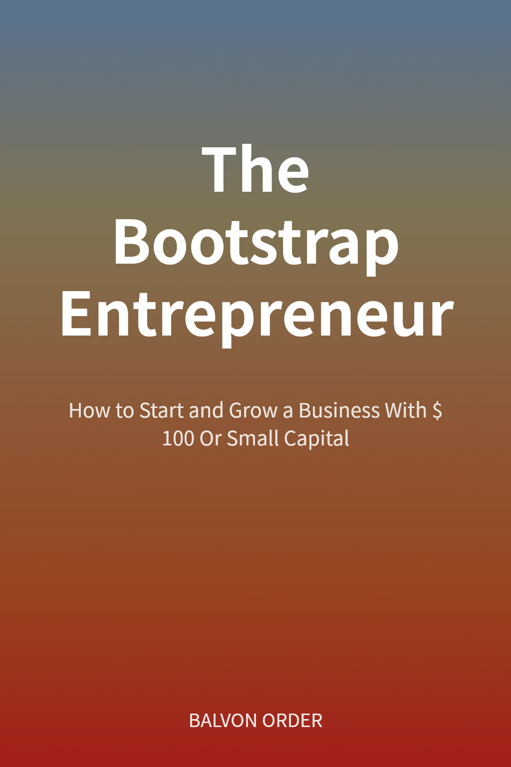 The Bootstrap Entrepreneur cover