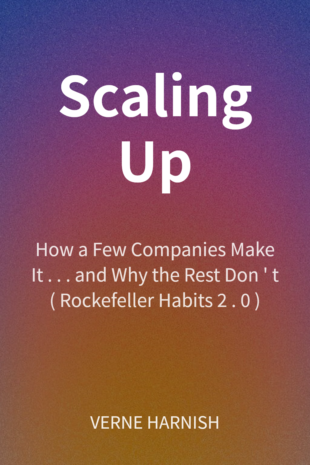 Scaling Up cover