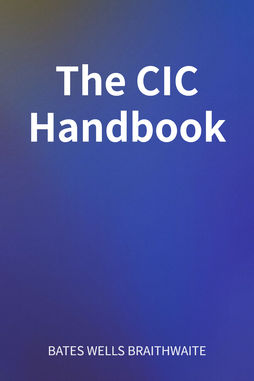 The CIC Handbook cover