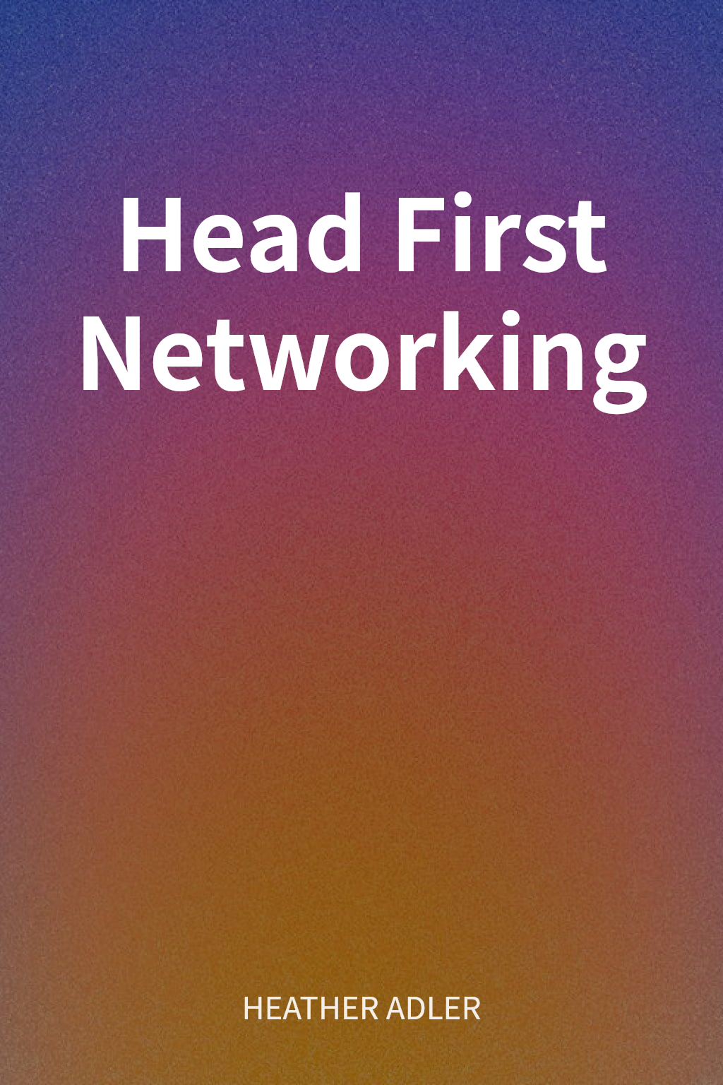 Head First Networking cover