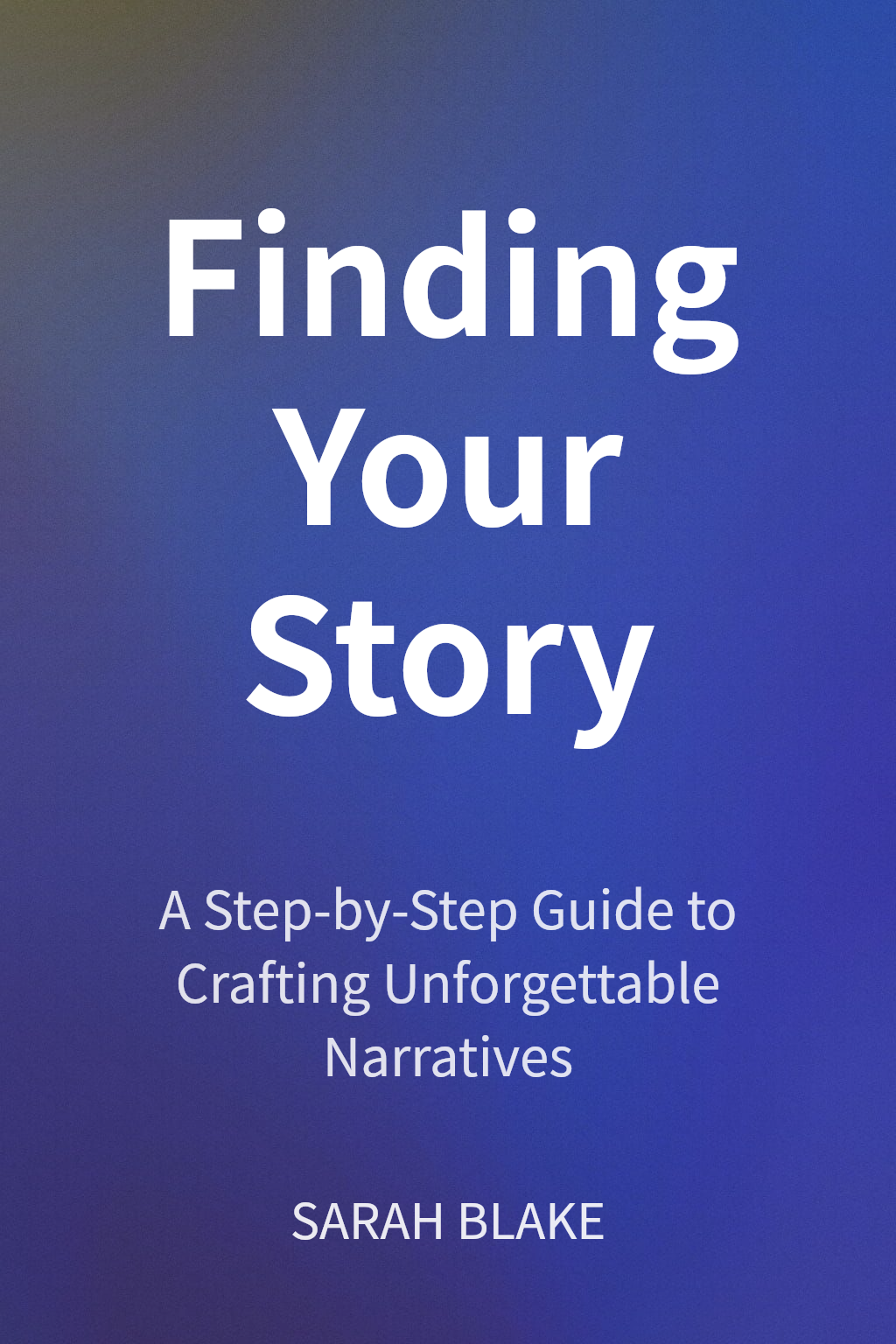 Finding Your Story cover