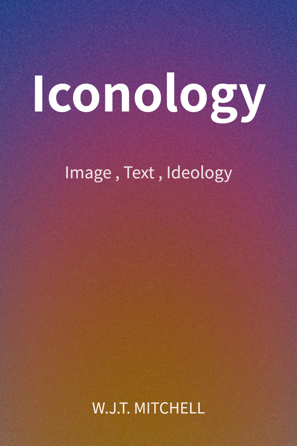 Iconology cover