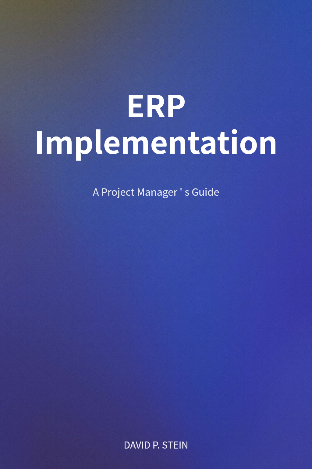 ERP Implementation cover
