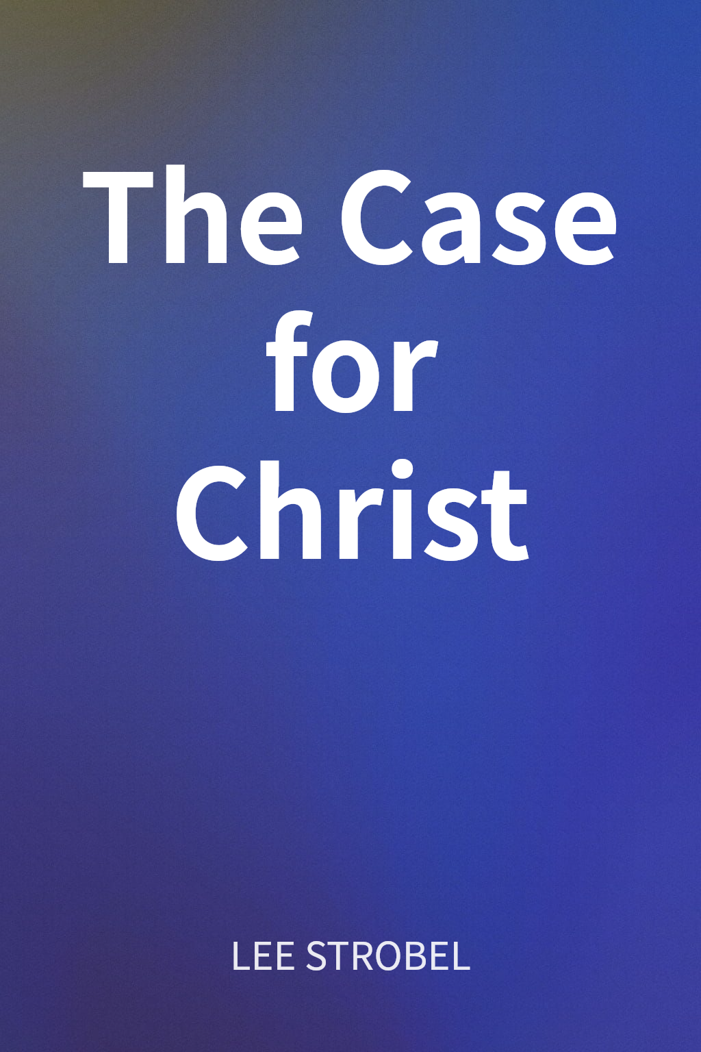 The Case for Christ cover