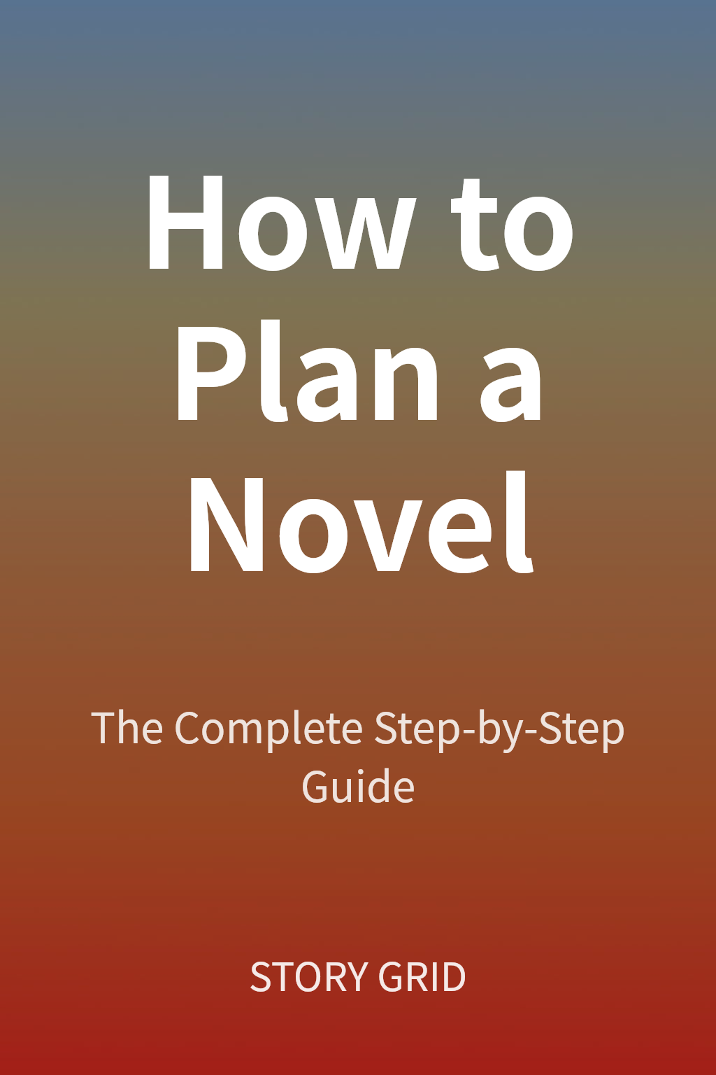 How to Plan a Novel cover