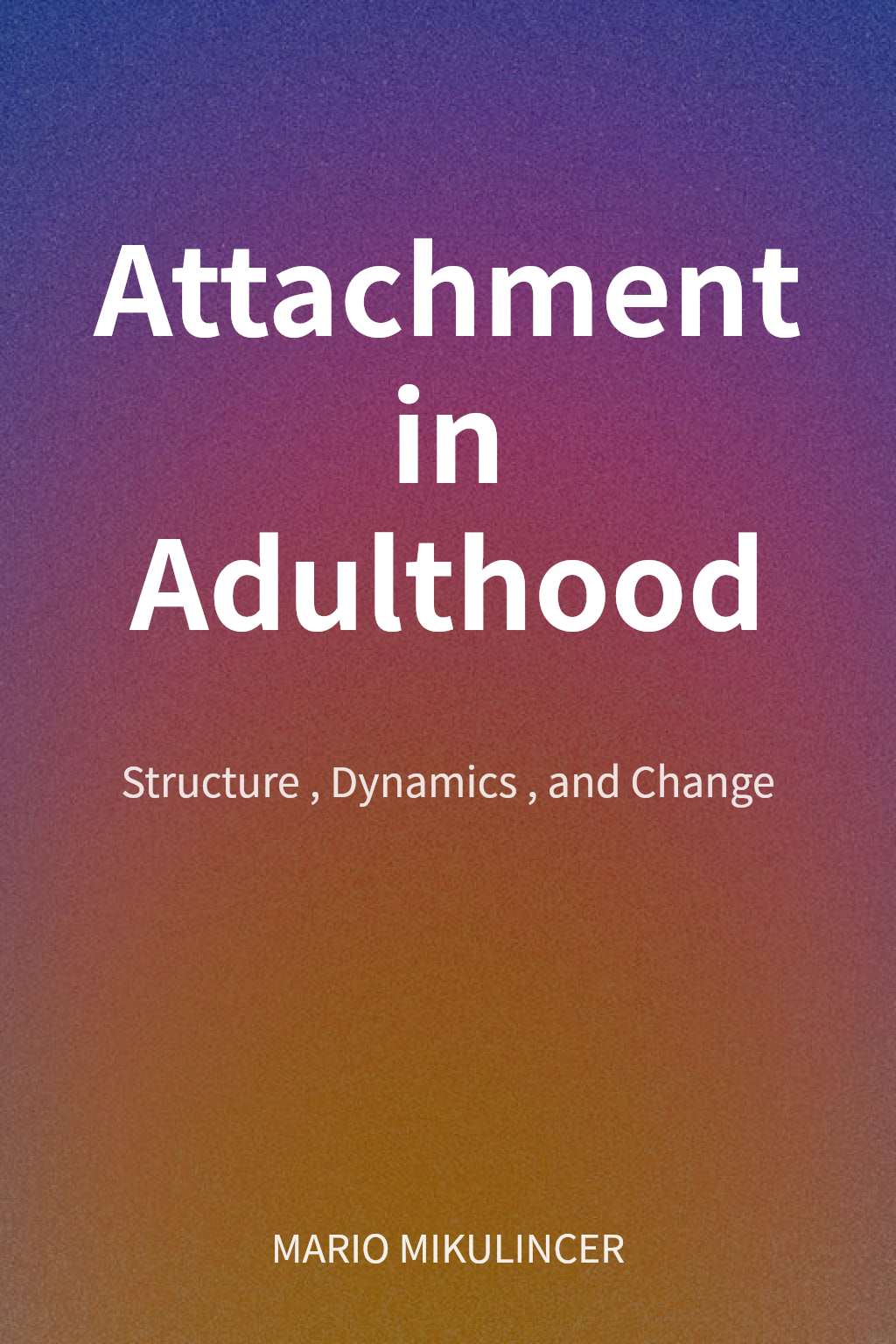 Attachment in Adulthood cover