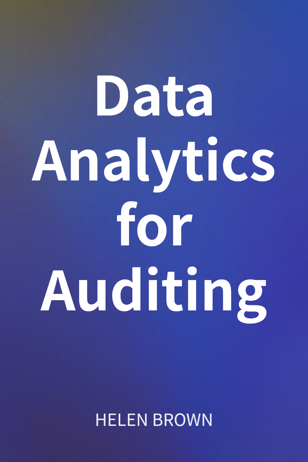 Data Analytics for Auditing cover