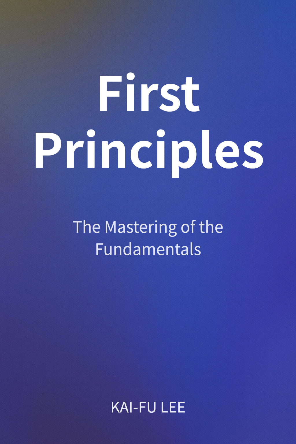 First Principles cover