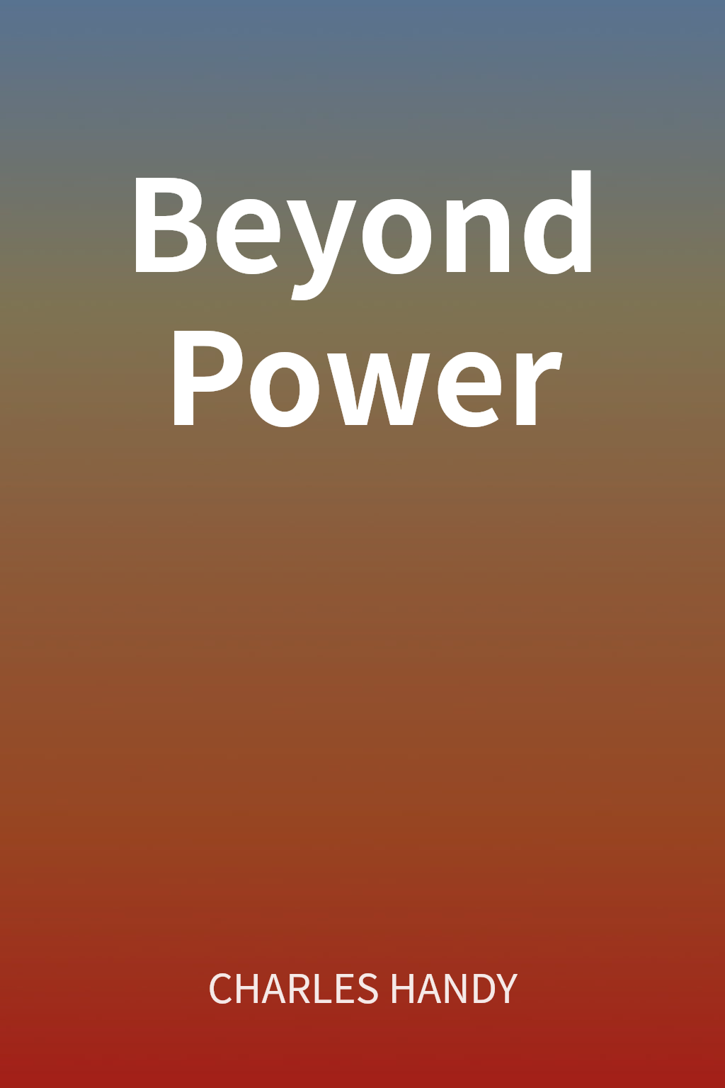 Beyond Power cover