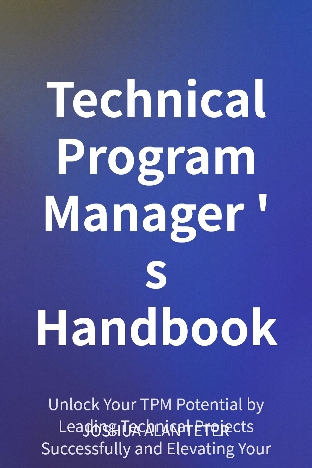 Technical Program Manager's Handbook cover