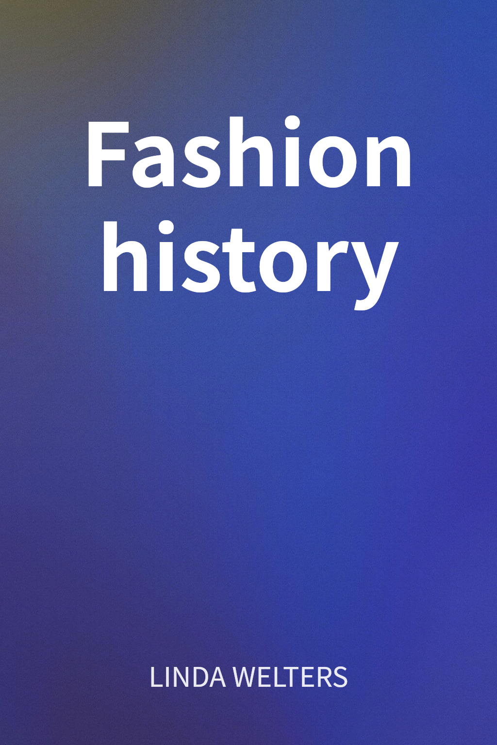 Fashion history cover