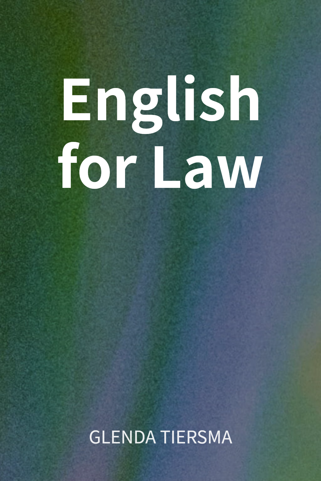 English for Law cover