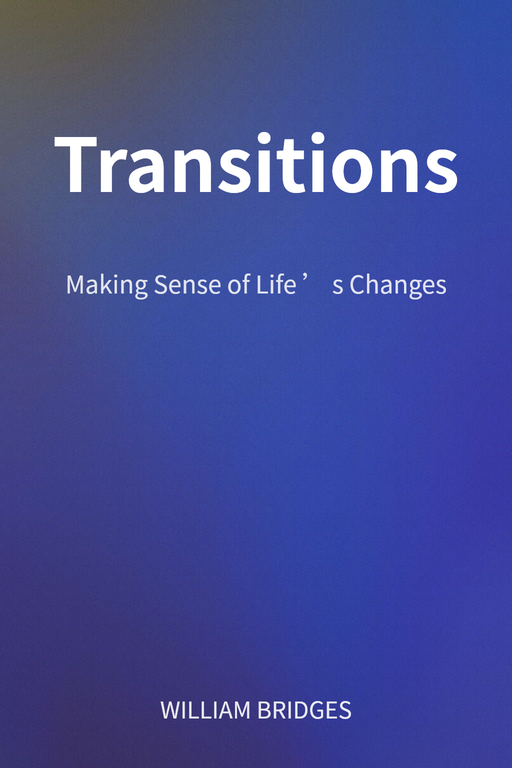 Transitions cover
