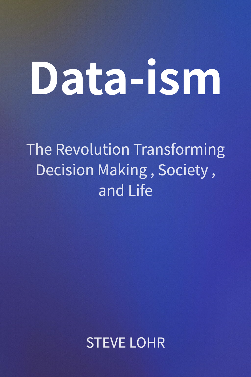 Data-ism cover