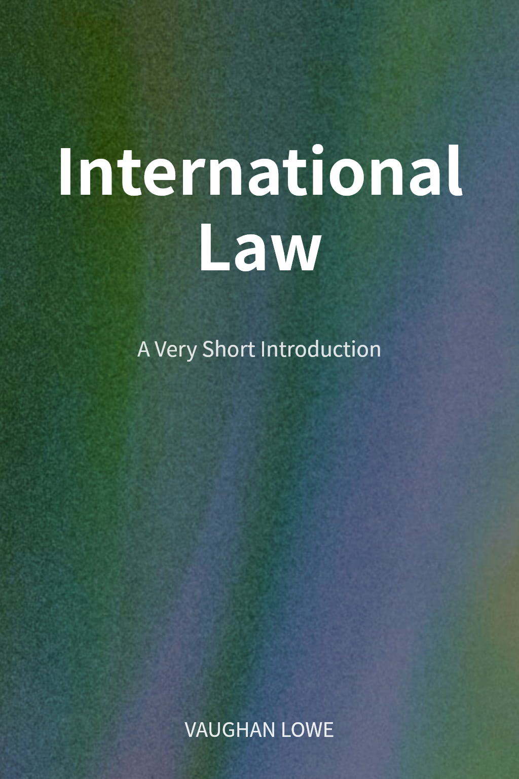 International Law cover