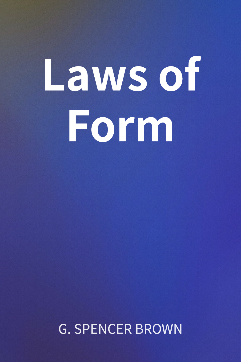 Laws of Form cover