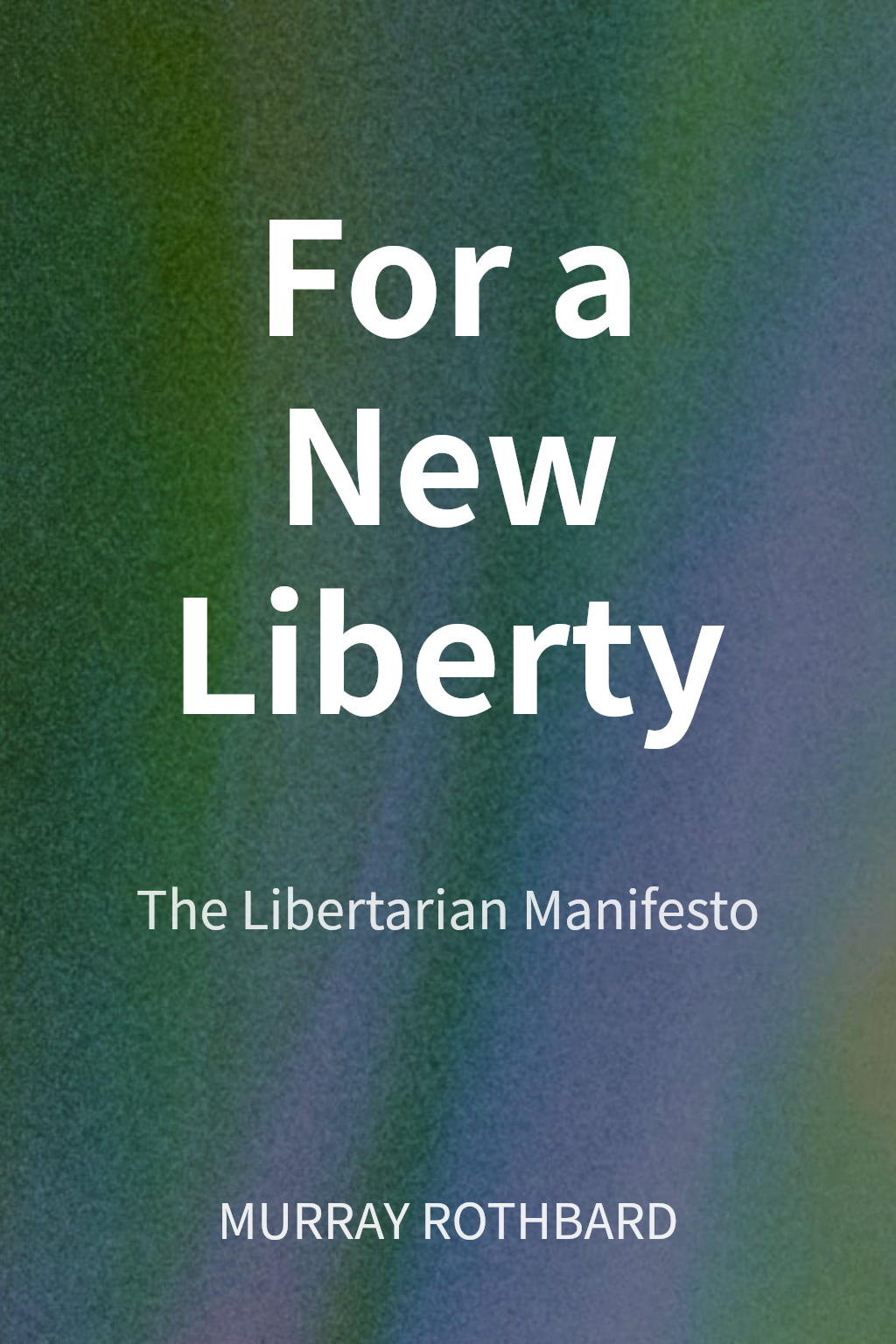 For a New Liberty cover