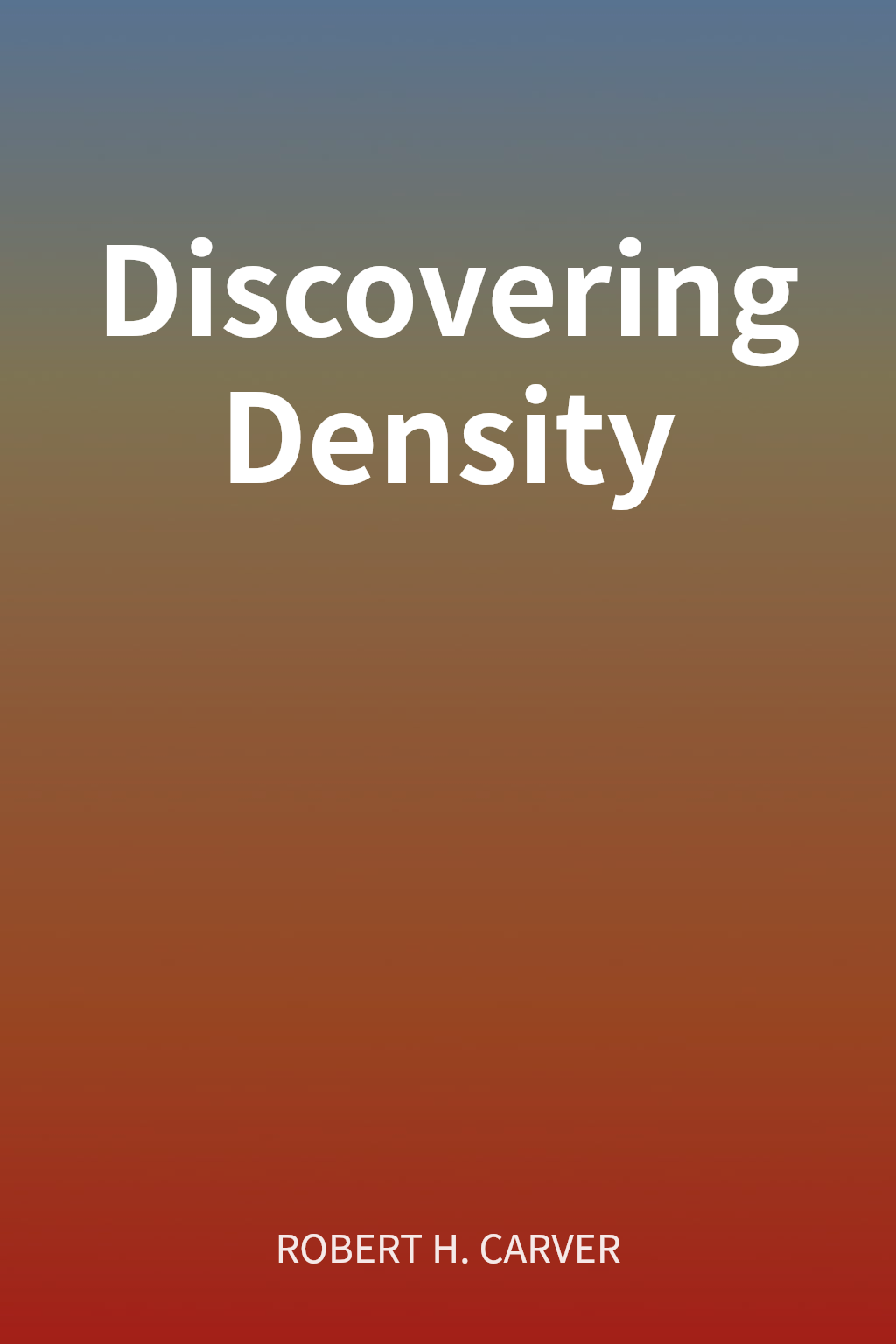 Discovering Density cover