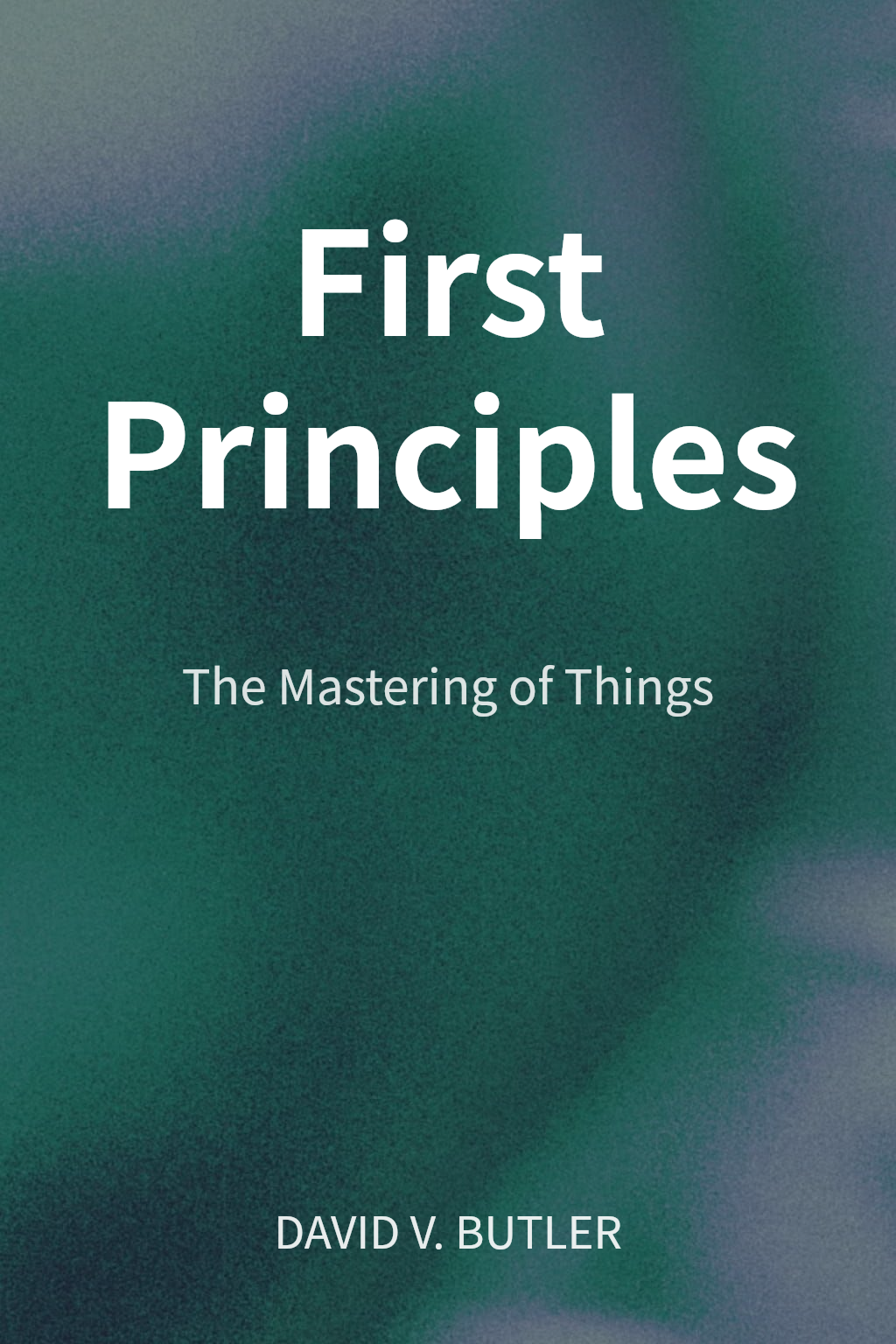 First Principles cover