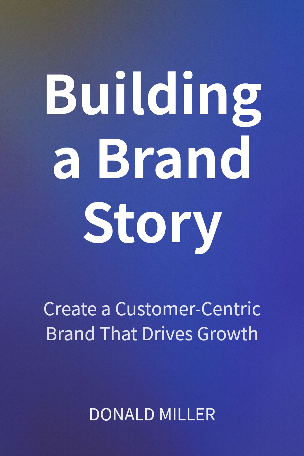 Building a Brand Story cover