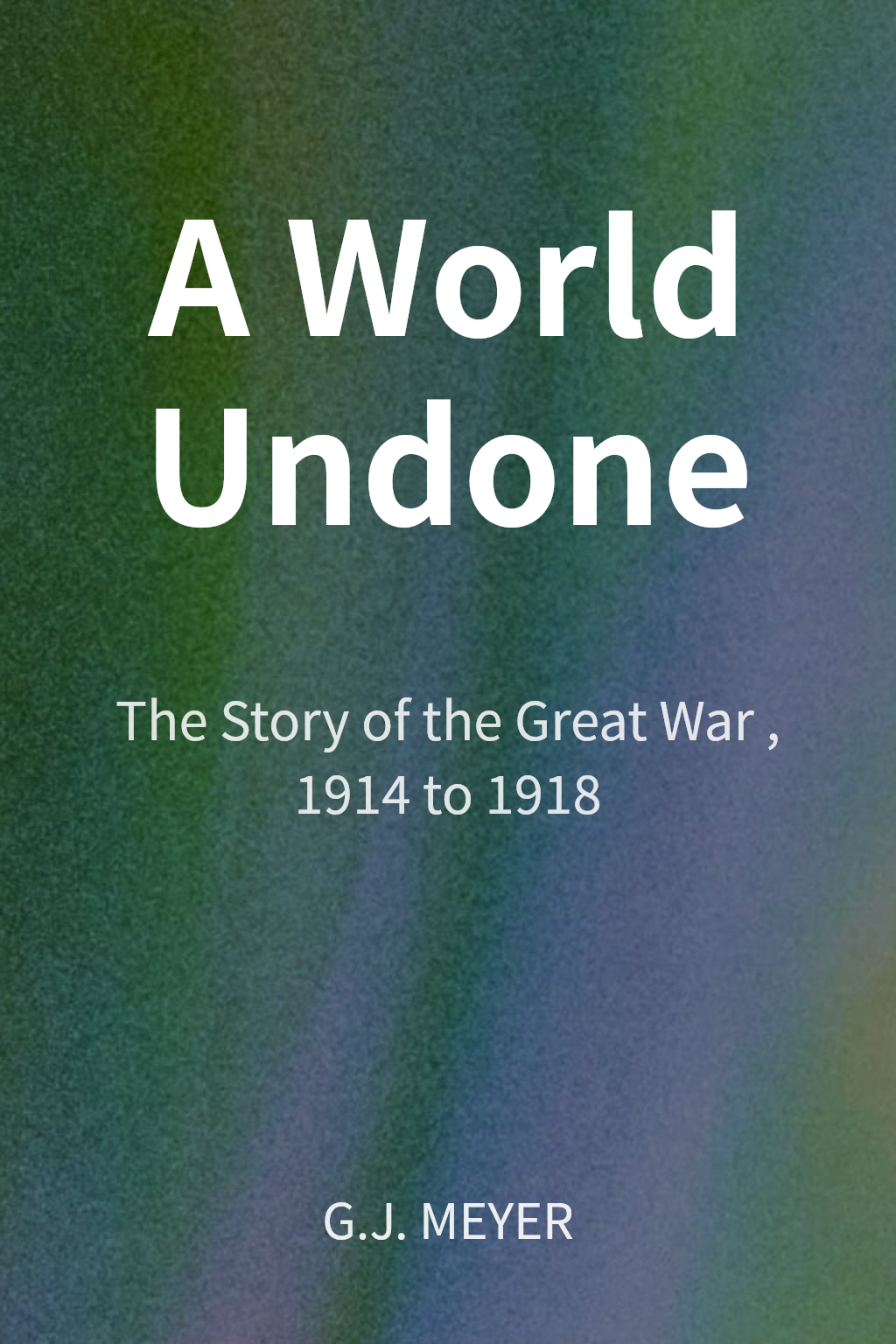A World Undone cover