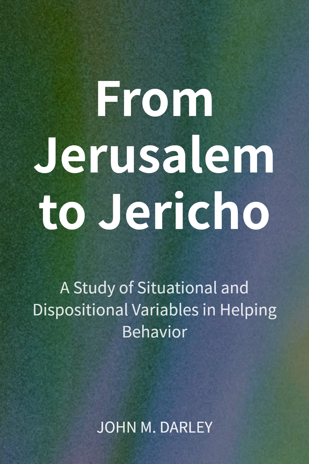 From Jerusalem to Jericho cover