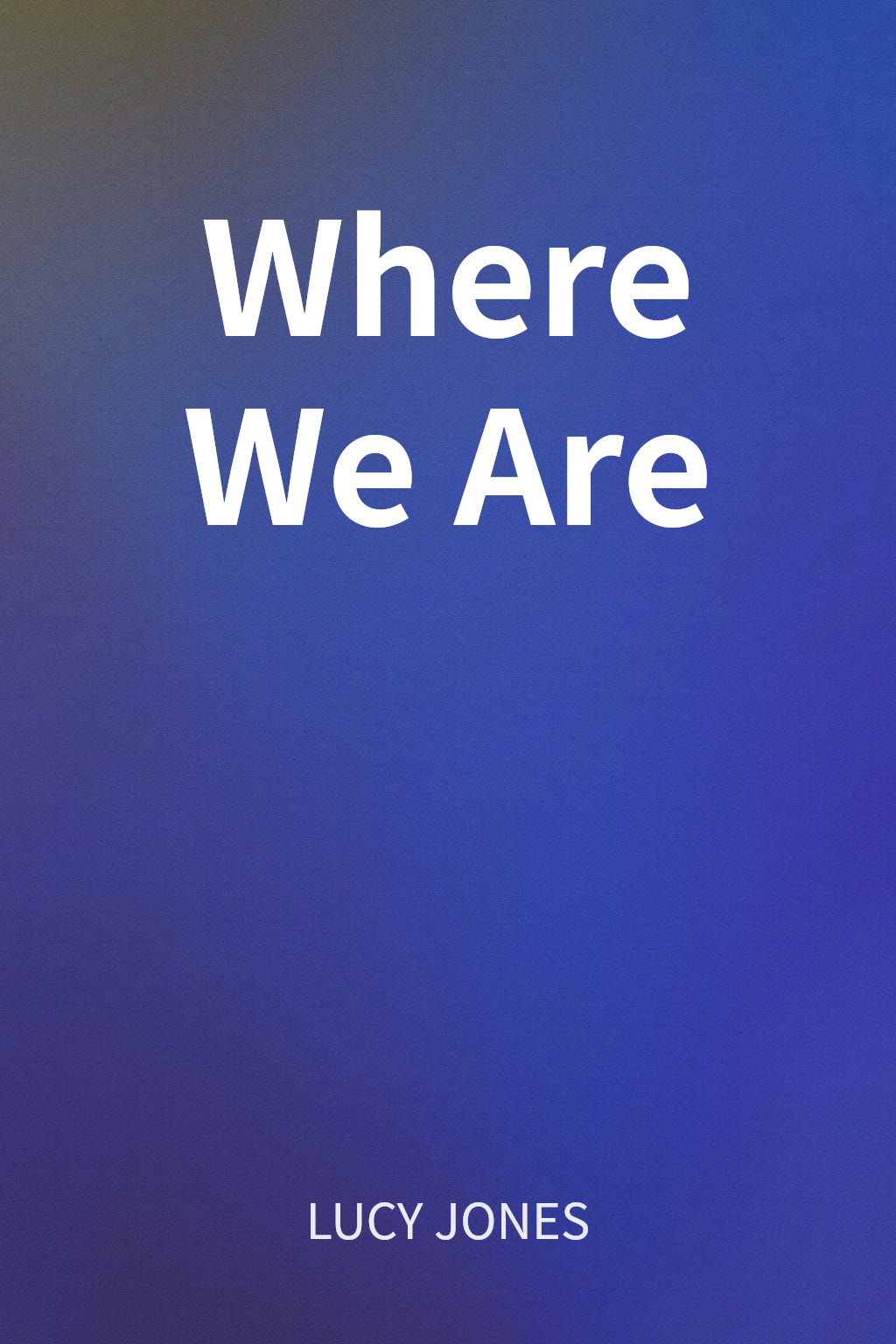 Where We Are cover