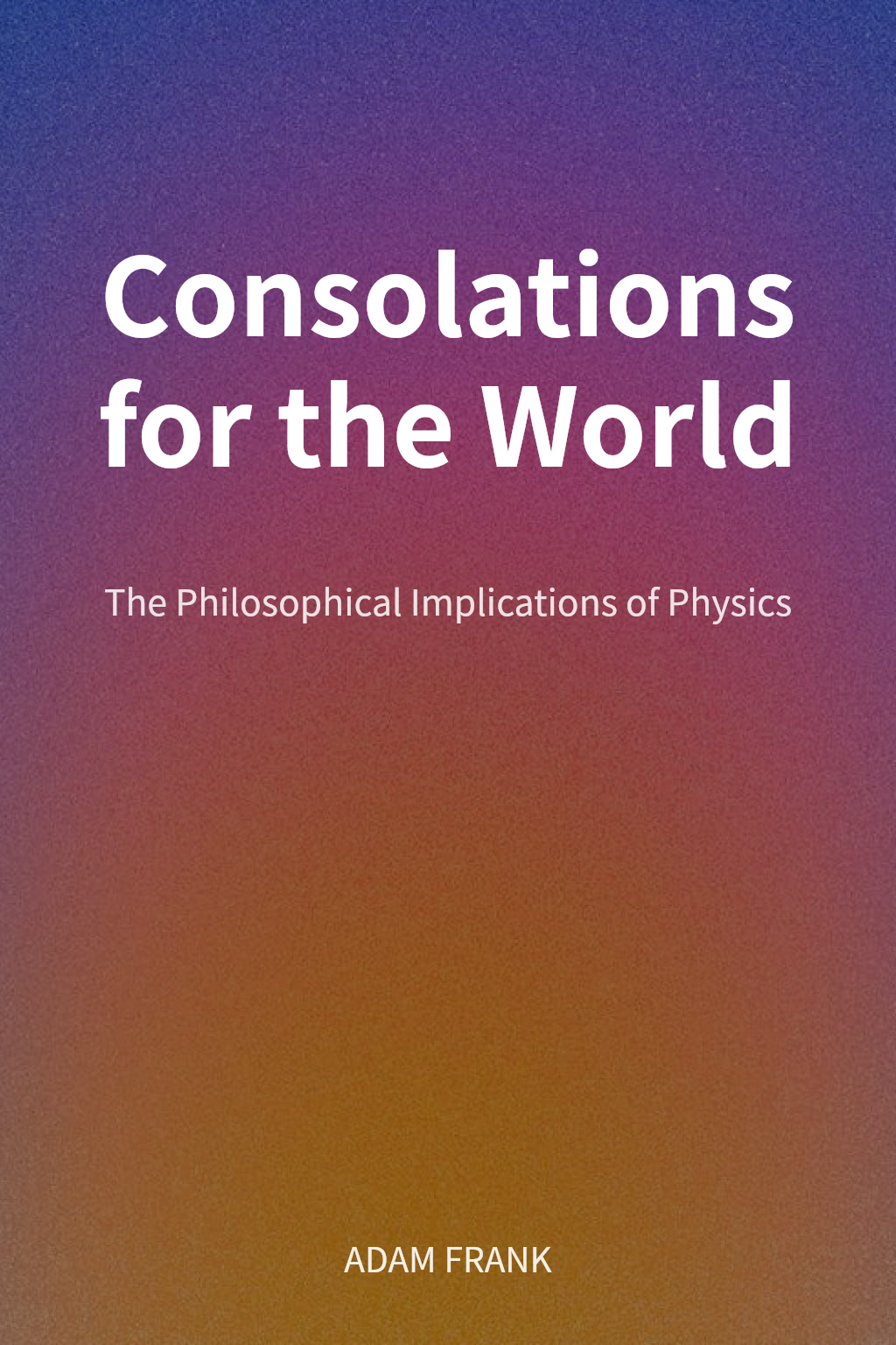 Consolations for the World cover