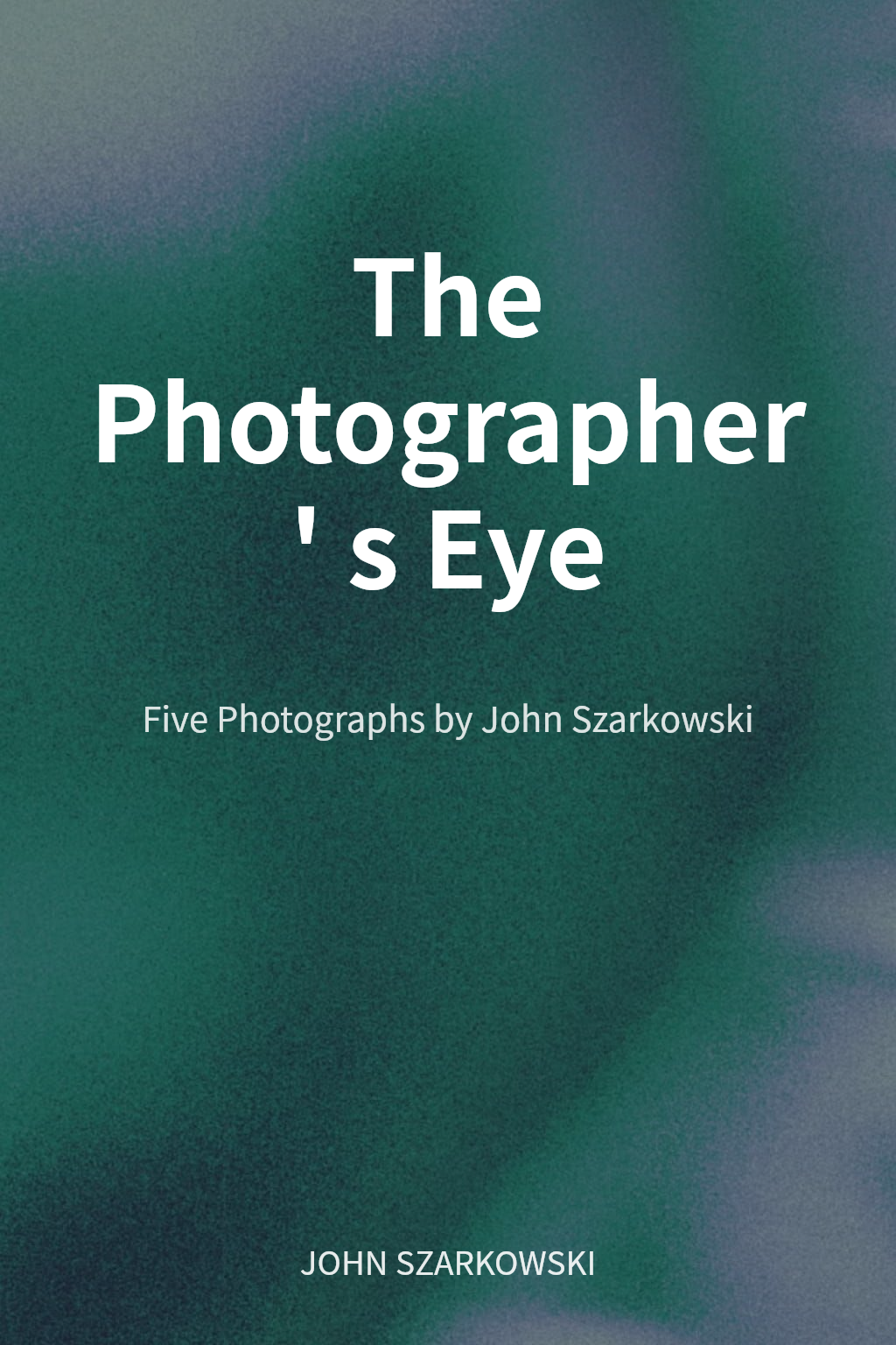 The Photographer's Eye cover