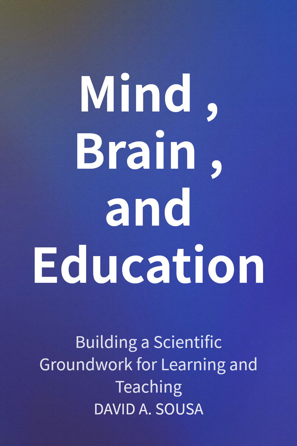 Mind, Brain, and Education cover