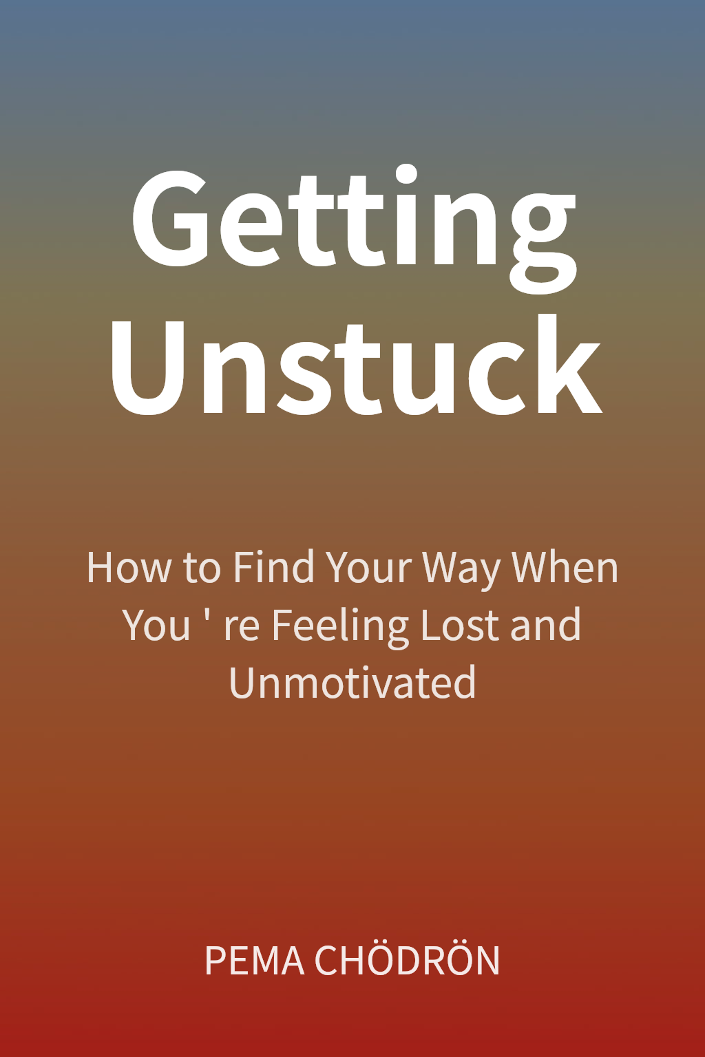 Getting Unstuck cover