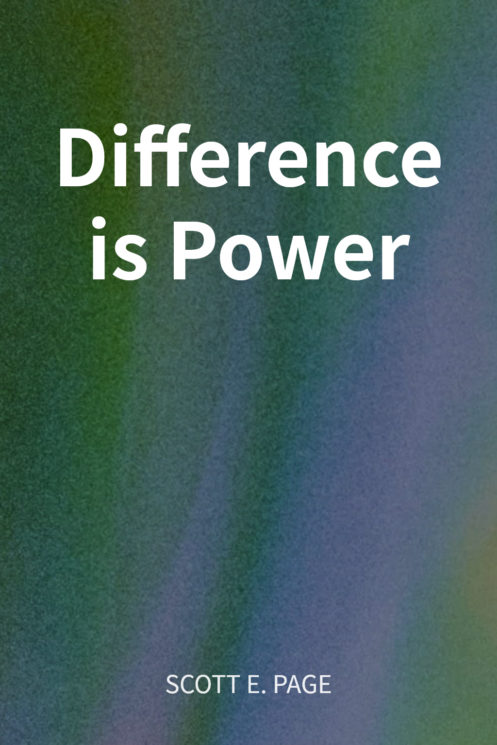 Difference is Power cover
