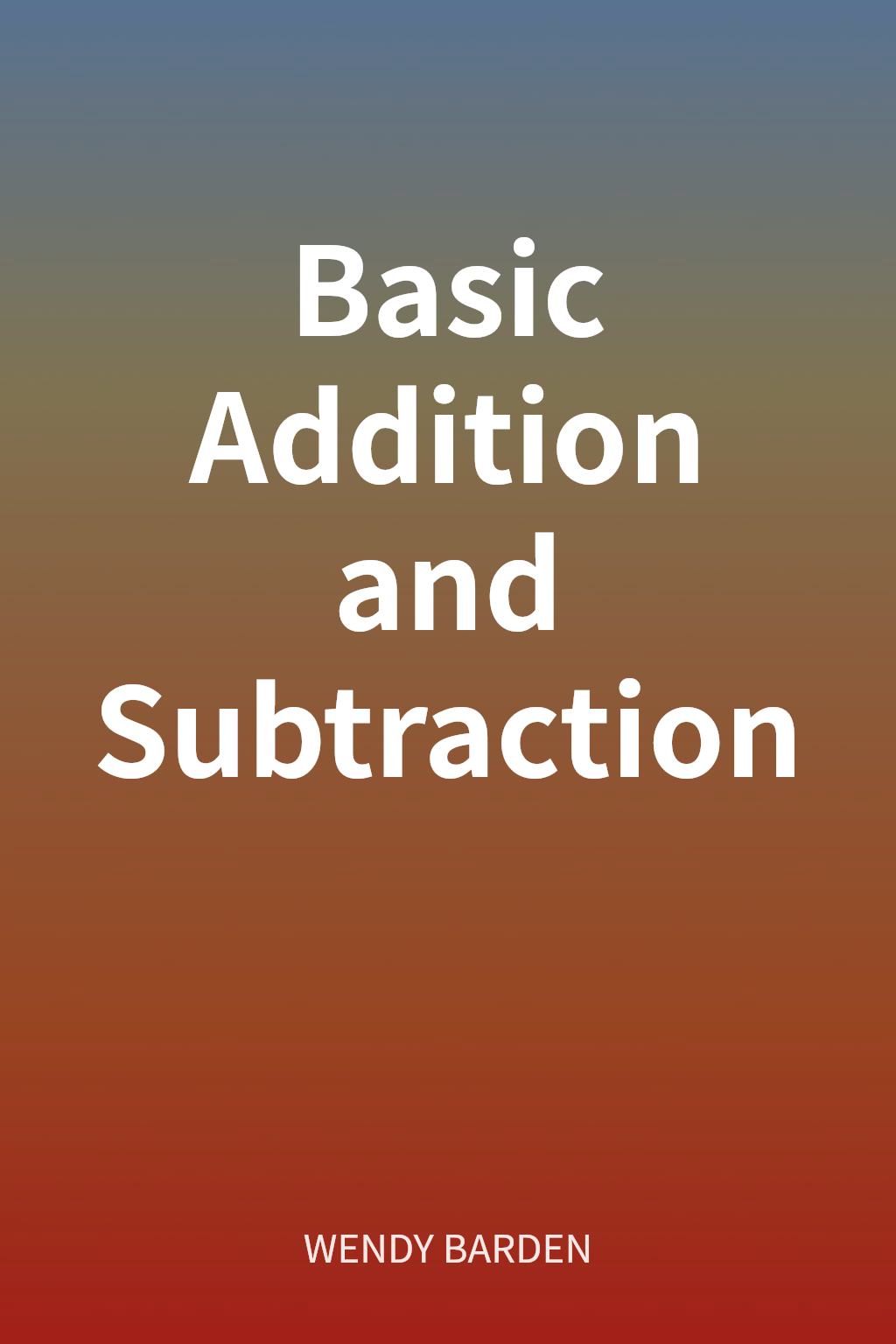 Basic Addition and Subtraction cover