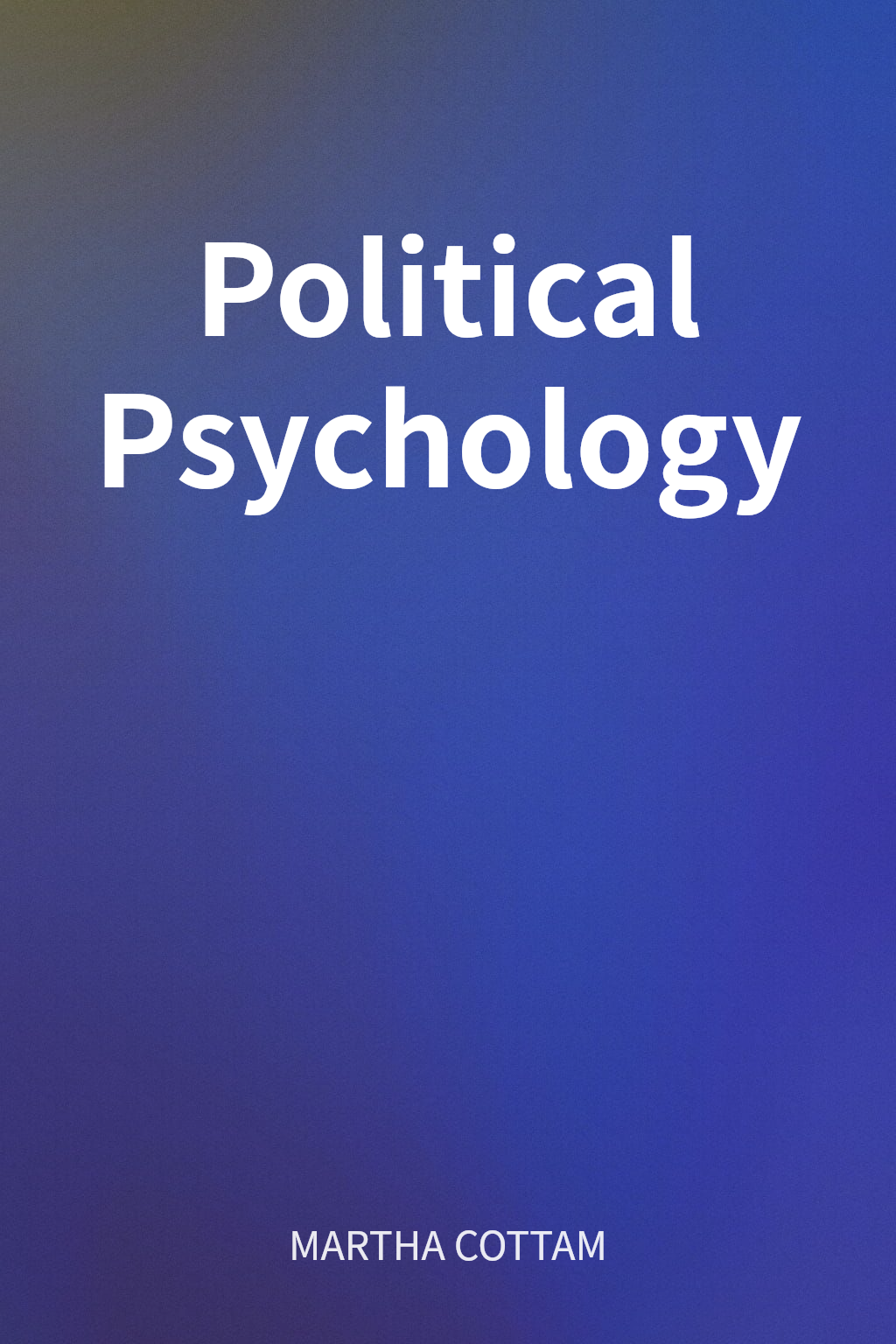 Political Psychology cover
