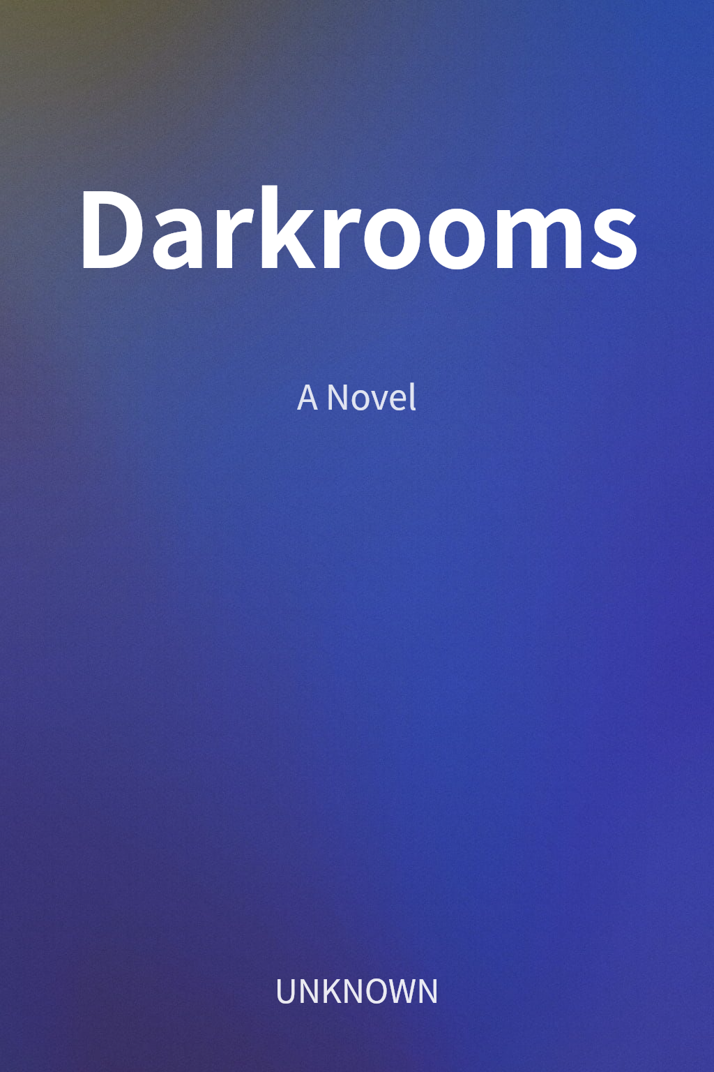 Darkrooms cover