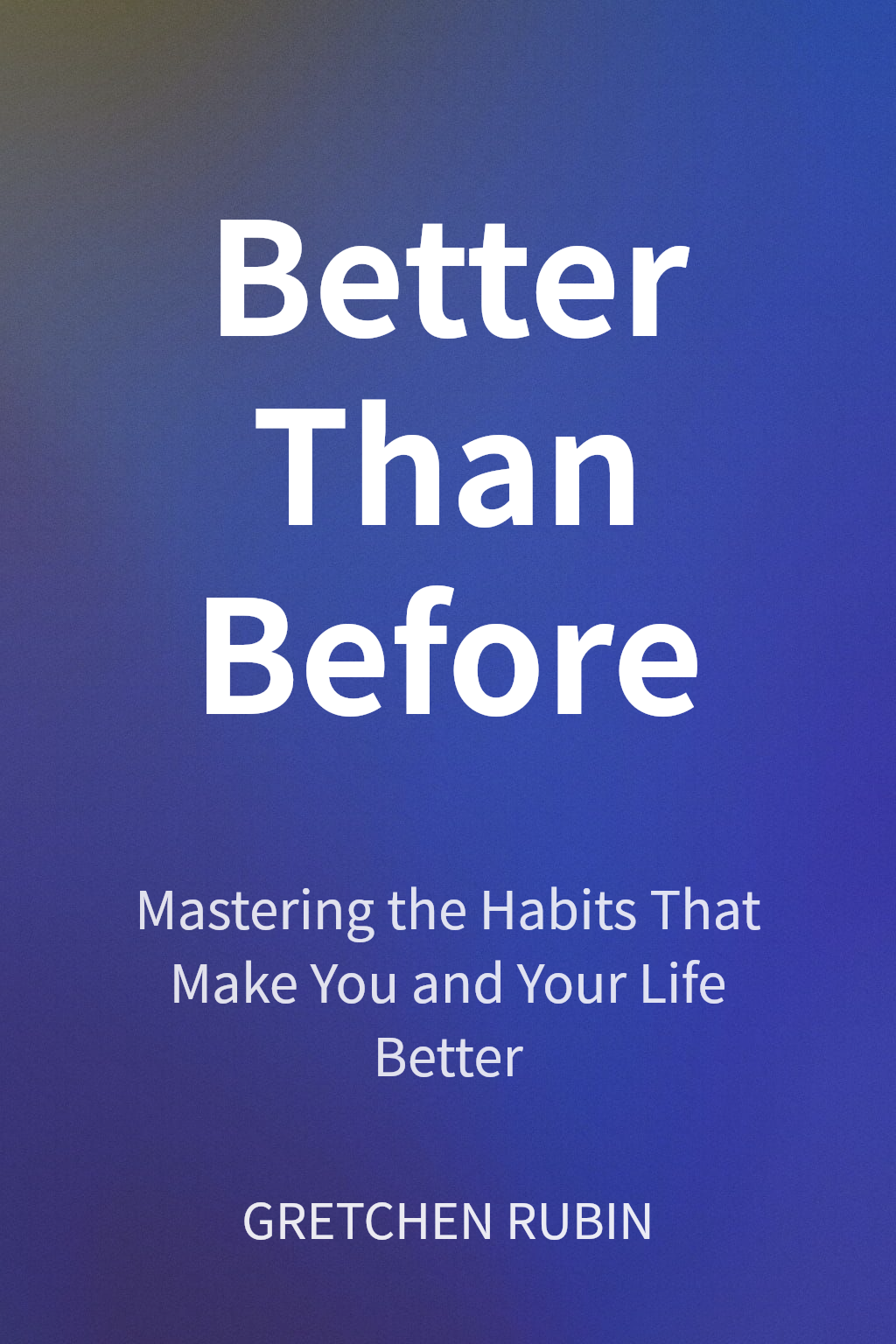Better Than Before cover