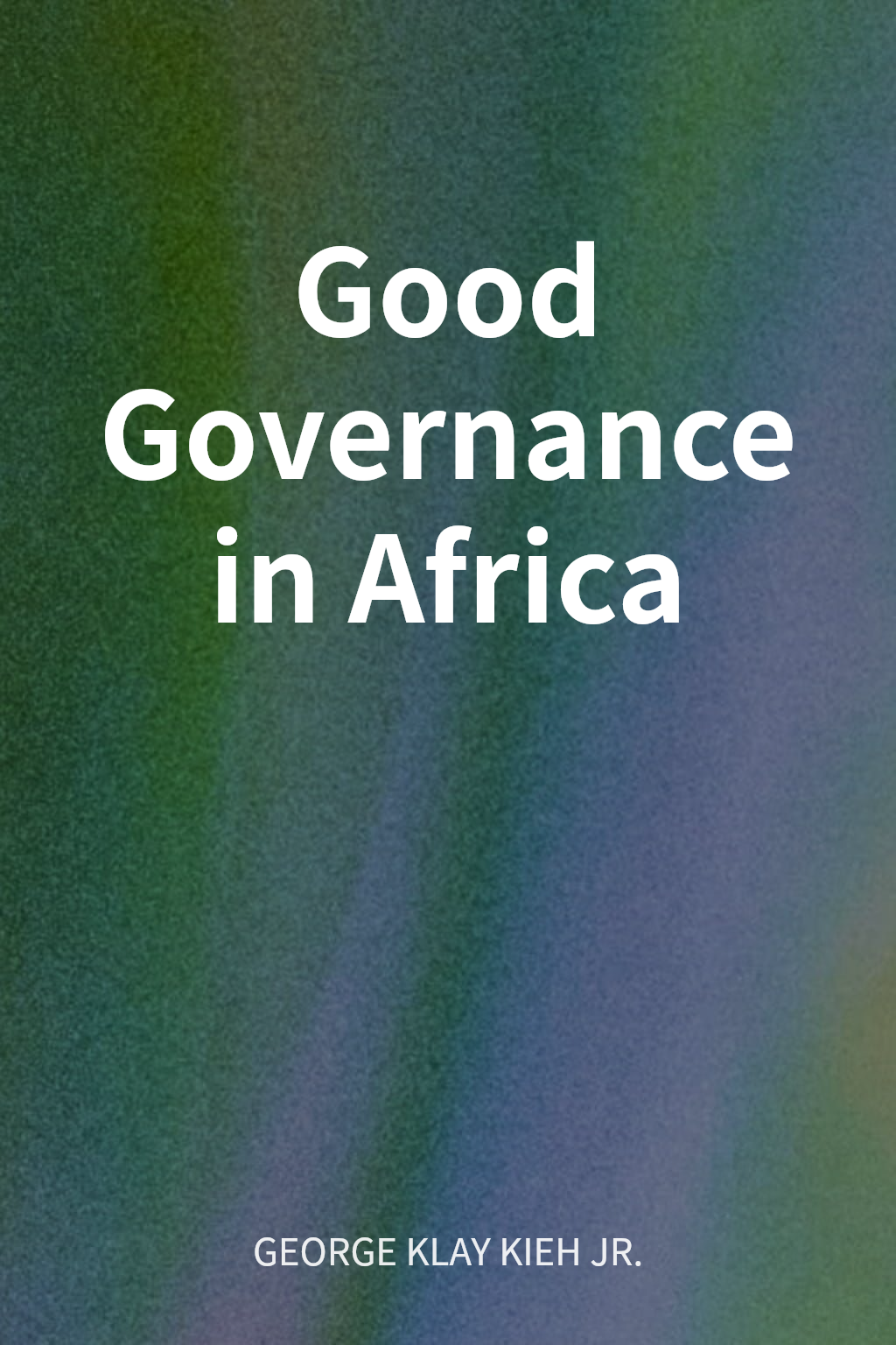 Good Governance in Africa cover