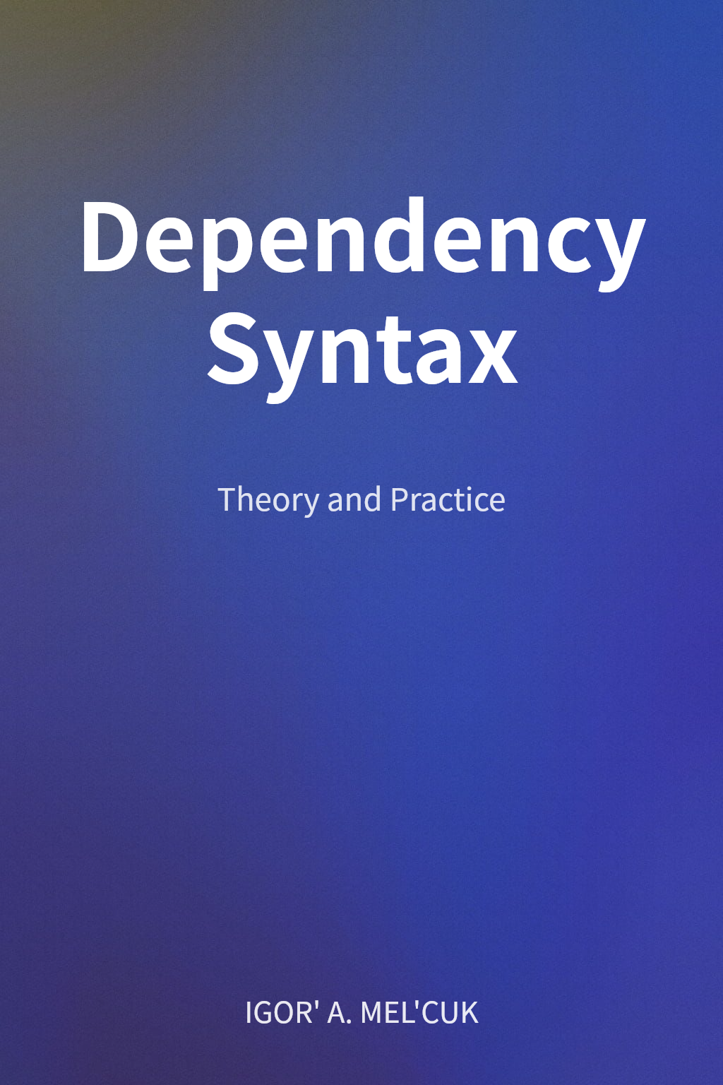Dependency Syntax cover