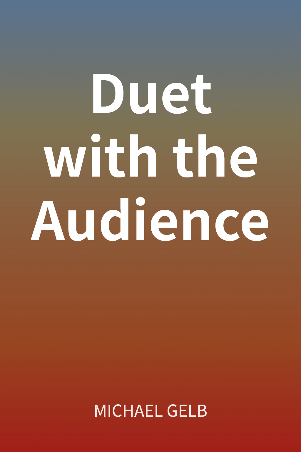 Duet with the Audience cover