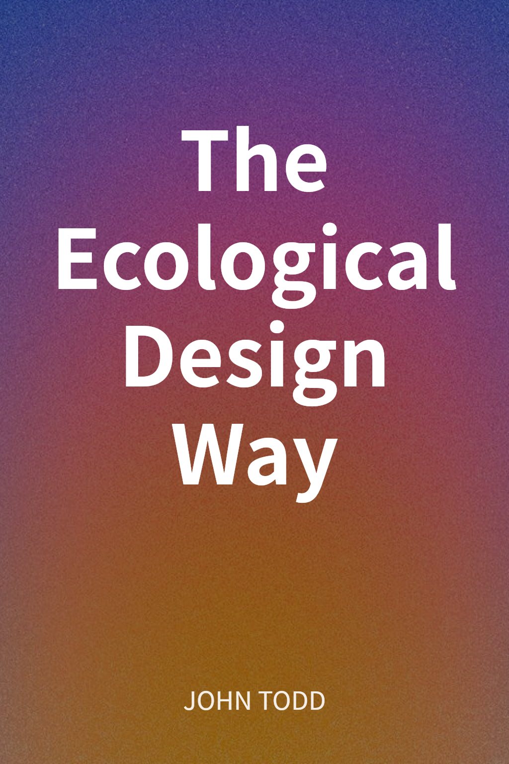 The Ecological Design Way cover