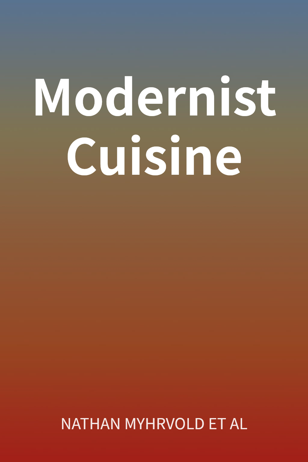 Modernist Cuisine cover