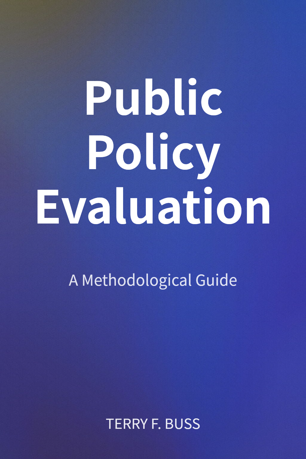 Public Policy Evaluation cover