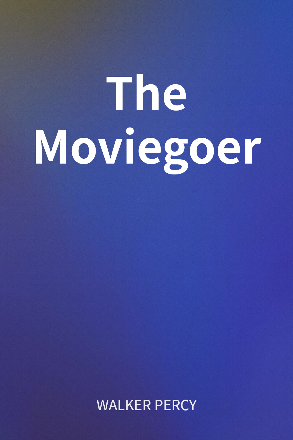 The Moviegoer cover