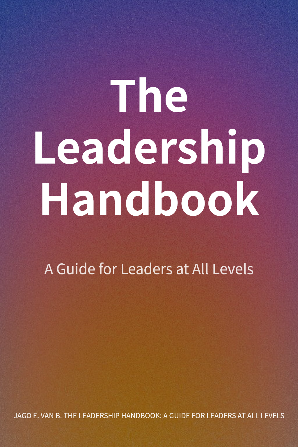 The Leadership Handbook cover